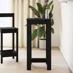 vidaXL Bartisch Schwarz Eiche Holzwerkstoff 51x50x103,5 cm