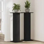 vidaXL Pflanzenst&auml;nder 2 Stk. Schwarz Eiche 30x30x95 cm Holzwerkstoff