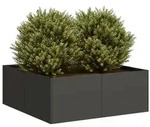 vidaXL Pflanzk&uuml;bel Schwarz 80x80x30 cm Stahl