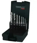 TERRAX by RUKO Maschinengewindebohrer-Satz HSS Form C - 7 tlg. (Kassette Kunststoff)