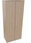 Fl&uuml;gelt&uuml;renschrank 5OH B800xT442xH1869 si/Eiche Nat