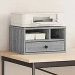 vidaXL Druckerst&auml;nder Grau Sonoma 40x32x22,5 cm Holzwerkstoff