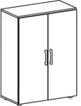 Geram&ouml;bel Fl&uuml;gelt&uuml;renschrank Flex S-383102-AA 3OH 80x42x110,4cm ah