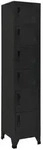 vidaXL Schlie&szlig;fachschrank Schwarz 38x40x180 cm Stahl