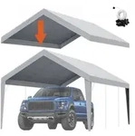 VEVOR Garagenzelt, 3,6 x 6 m, Garagendachzelt, Unterstandplane, wasserdicht und