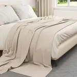 vidaXL Wohndecken 6 pcs Beige 240 x 220 cm Fleece