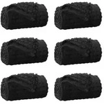 vidaXL Wohndecken 6 pcs Schwarz 270 x 240 cm Fleece