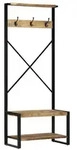vidaXL Kleiderst&auml;nder 80x40x190 cm Raues Massivholz Mango