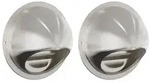 vidaXL L&uuml;ftungsgitter 2 pcs Silber 80 mm Edelstahl