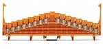 WAGO 727-136 Potenzialklemme 7.62mm Zugfeder Orange 25St.