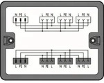 WAGO 899-631/327-000 Verteiler-Box 899 25A Schwarz 1St.