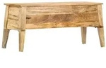 vidaXL Aufbewahrungstruhe 99 x 35 x 48 cm Massivholz Mango