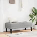 vidaXL Bank Wolkengrau 113x57x39 cm Stoff