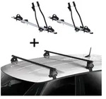 2x Fahrradtr&auml;ger SAGITTAR + Dachtr&auml;ger VDP EVO Stahl kompatibel mit f&uuml;r Skoda