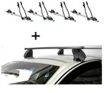 4x Fahrradtr&auml;ger SAGITTAR + Dachtr&auml;ger K1 MEDIUM kompatibel mit f&uuml;r Fiat Brava