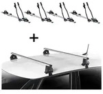 4x Fahrradtr&auml;ger SAGITTAR + Dachtr&auml;ger VDP EVO ALU kompatibel mit f&uuml;r Lancia...