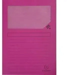 Exacompta 4x Pack 100 Fenstermappen, A4, 160g, plastikfrei, Fuchsia, 50108E