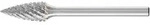 PFERD TOOLS 21222784 Fr&auml;sstift Spitzbogen L&auml;nge 43mm Produktabmessung, &Oslash; 6mm