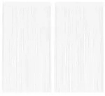 vidaXL Fadenvorh&auml;nge 2 Stk. 140 x 250 cm Wei&szlig;