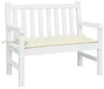 vidaXL Gartenbank-Auflage Creme 100x50x7 cm Oxford-Gewebe