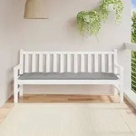 vidaXL Gartenbank-Auflage Grau 180x50x7 cm Oxford-Gewebe