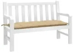 vidaXL Gartenbank-Auflage Melange Beige 120x50x7 cm Stoff