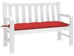 vidaXL Gartenbank-Auflage Rot 120x50x7 cm Oxford-Gewebe