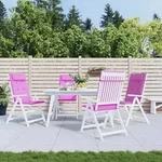 vidaXL Hochlehner-Auflagen 4 Stk. Rosa Oxford-Gewebe