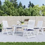 vidaXL Palettenkissen 4 Stk. Marineblau 40x40x4 cm Oxford-Gewebe