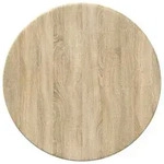vidaXL Tischplatte Sonoma-Eiche &Oslash; 30 x 1,5 cm Holzwerkstoff