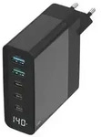 Sitecom 140W GaN Wandladeger&auml;t mit LED-Anzeige und USB-C/USB-A