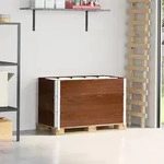 vidaXL Paletten-Aufsatzrahmen 3 Stk. Braun 100x50 cm Massivholz Kiefer