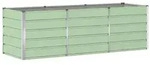 vidaXL Pflanzk&uuml;bel Gr&uuml;n 240 x 80 x 75 cm Stahl