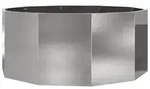 vidaXL Pflanzk&uuml;bel Silber 120 x 120 x 50 cm Edelstahl