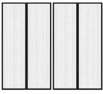 vidaXL Fliegengitter-T&uuml;rvorh&auml;nge 2 Stk. Magnet Schwarz 200x80 cm