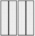vidaXL Fliegengitter-T&uuml;rvorh&auml;nge 2 Stk. Magnet Schwarz 220x110 cm