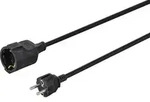 Sygonix SY-4872632 Strom Verl&auml;ngerungskabel 16A Schwarz 3.00m H05VV-F 3G 1,5mm2