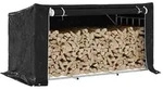 vidaXL Brennholzregal mit Regenschutz 200,5x100,5x110,5 cm