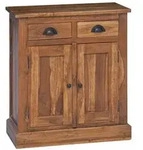 vidaXL Aufbewahrungsschrank Natur 65 x 30 x 75 cm Massivholz Teak