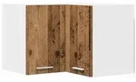 vidaXL H&auml;ngeschrank Altes Holz und Wei&szlig; 57 x 57 x 40 cm Holzwerkstoff