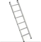 Euroline Premium 30174 Alu Stufenanlegeleiter mit integriertem Anlegegummi 8 Stufen