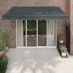 vidaXL Markise Einziehbar Anthrazit 3x2,5 m Stoff und Aluminium