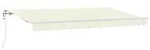 vidaXL Einziehbare Markise Creme 400 x 200 cm Stoff