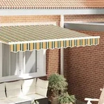 vidaXL Markisenvolant f&uuml;r 3,5 m Rahmen Gr&uuml;n und Gelb 3,3x0,2 m