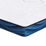 vidaXL Matratzenauflage Wei&szlig; 180 x 200 cm Jacquard-Stoff