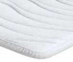 vidaXL Matratzenauflage Wei&szlig; 100 x 200 cm Strickstoff