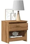 vidaXL Nachttische 2 Stk. Artisan-Eiche 40x30x39 cm Holzwerkstoff