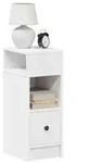 vidaXL Nachttisch mit Schublade Wei&szlig; 25x31x66 cm