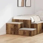 vidaXL Beistellschrank Altholz 118x41x40 cm Holzwerkstoff