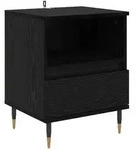 vidaXL Nachttisch Schwarz Eichen-Optik 40 x 35 x 50 cm Holzwerkstoff